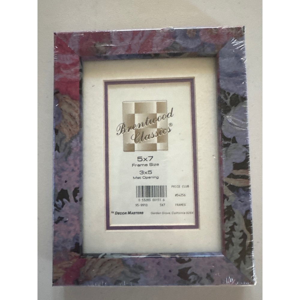 Decor Masters Brentwood Classics 5x7 Floral Tapestry Photo Frame 3x5 Mat 54256‎